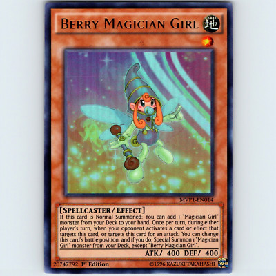 Yugioh Berry Magician Girl MVP1-EN014 1st Edition Ultra Rare Holo - NM 💎-image