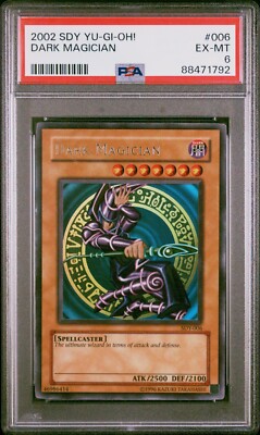 Yu-Gi-Oh! TCG Dark Magician Yugi SDY-006 Unlimited Ultra Rare PSA 6-image