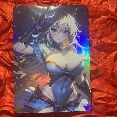Dark Magician Girl YU-GI-OH! Celebration Waifu ACG Holo Girl Anime Card Hot-image