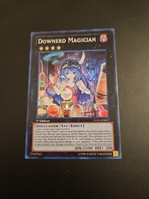 Yugioh Downerd Magician LVAL-EN057 Secret Rare B-image