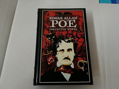 EDGAR ALLAN POE: COLLECTED WORK stories and poems Leather Bound Like New-image
