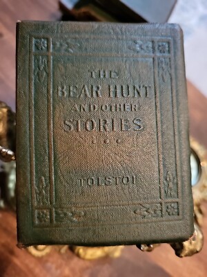 Tolstoy BEAR HUNT & OTHER STORIES Little Leather Library 1900s Collectible -image