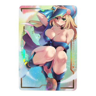 Doujin Art Waifu Anime Holo Foil ACG Card 1185 - Yu Gi Oh Dark Magician Girl-image
