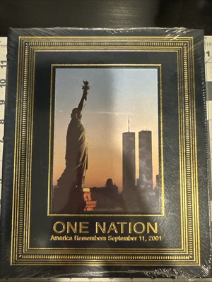 ONE NATION: America Remembers September 11, 2001 - Easton Press - NEW - SEALED-image