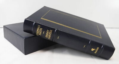 Superb, Jimmy Carter Signed Keeping Faith, Limited First Edition, Leather Bound-image