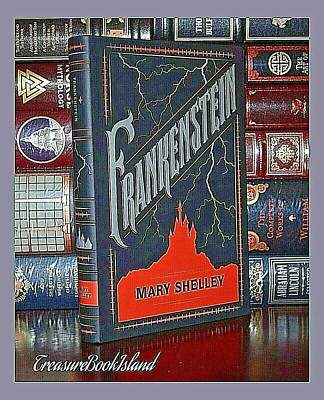  Frankenstein by Mary Shelley Brand New Leather Bound Collectible Deluxe Edition-image