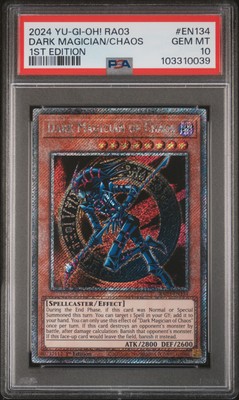 2024 YU-GI-OH! RA03-QUARTER CENTURY BONANZA 1ST ED DARK MAGICIAN OF CHAOS PSA 10-image