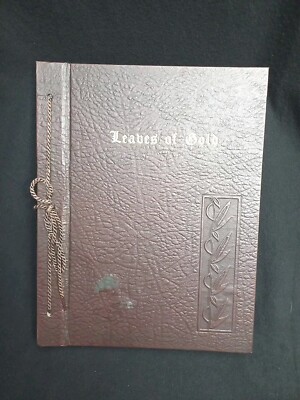 Leaves of Gold Book Anthology Prayers Memorable Phrases Verse Prose 1961 Vintage-image