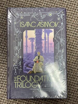 Rare - New Foundation Trilogy by Isaac Asimov Sealed Leather Bound Collectible-image