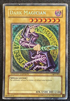 YUGIOH REVERSE FOIL Dark Magician BPT-001 Secret Rare Limited Edition LP-image