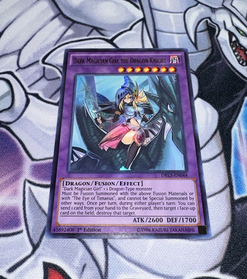 Dark Magician Girl The Dragon Knight NM Ultra Rare 1st Edition DRL3-EN044 Yugioh-image