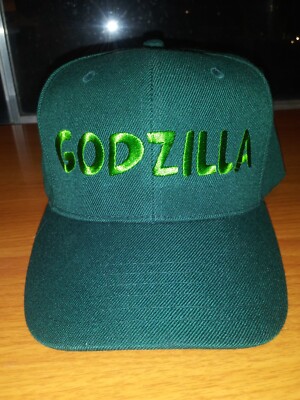 GODZILLA Embroidered OTTO Hat/Cap - Dark Hunter Green - Snap Back - Polyester-image