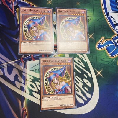 Yugioh! Dark Magician Girl x3 LDK2-ENY11 Playset NEW Unlimited NM/M-image