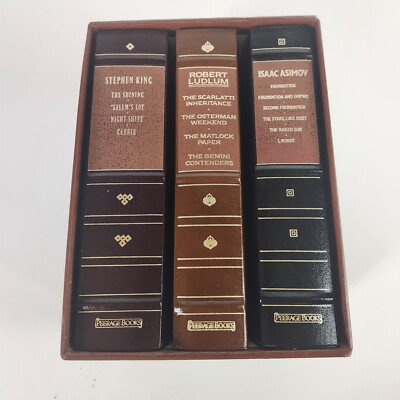 Modern Classics Collection: Robert Ludlum, Stephen King & Isaac Asimov; Leather-image