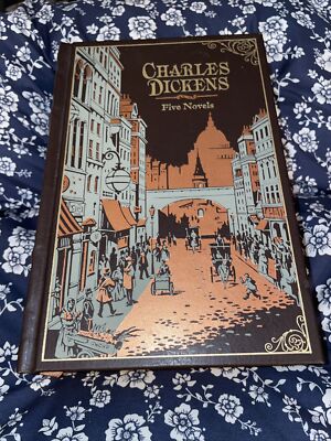 Charles Dickens: 5 Five Novels Leather Collectible Edition Barnes and Noble HUGE-image