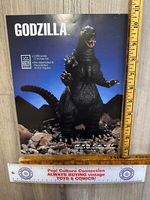 Vintage Comic Store Display Advertising Sheet Horizon Model Kits Godzilla-image
