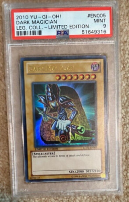 2010 YuGiOh Dark Magician LC01-EN005 Legendary Collection PSA 9-image