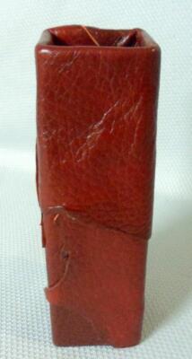 Arts & Crafts Leather Bound Vase-image