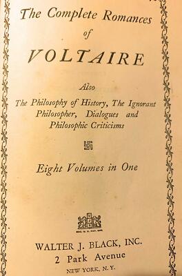 The Complete Romances of Voltaire (Francois-Marie Arouet) 1927 Leatherbound-image