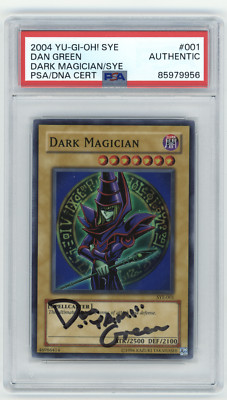 PSA Signed Dan Green Dark Magician Super Rare SYE-001 Starter Deck-image