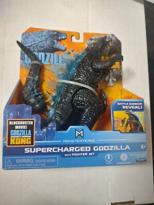 Supercharged Godzilla GVK Godzilla Vs Kong Playmates Action Figure MIB 2021-image