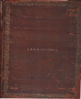James Bott & Eliza Putnam GOODHUE ~ 1828 Leather Bound Bible ~ Genealogy-image