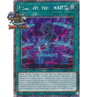 Yugioh! 1x Link into the VRAINS! RA04-EN294 Platinum Secret Rare 1st Ed NM-image