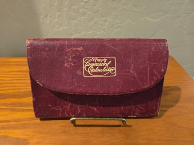 1875 Antique Leather Bound Ropps Commercial Calculator Book-image