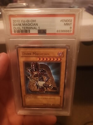 Yugioh PSA 9 MINT Dark Magician DT01-EN002 Duel Terminal Rare -image