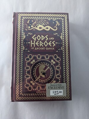 Gods and Heroes of Ancient Greece Leatherbound Hardcover Collectible Book NEW-image