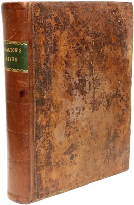 FIRST COLLECTED EDITION of ISAAC WALTON'S BIOGRAPHIES - 1796 - LEATHER BOUND !-image