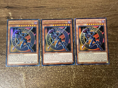 Yugioh *Dark Magician Of Chaos X3* (NM-MP) YGLD-ENC02 DPRP-EN013 Playset-image