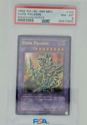 Yu-Gi-Oh! Dark Paladin Reprint Artwork MFC-105 Magician's Force Unlimited PSA 8-image