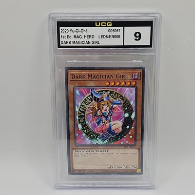 Dark Magician Girl LED6-EN000 Legendary Duelists: 1st Edition Graded 9 TCG -image