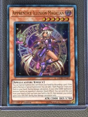 Super Rare-1st. edition (1996) Apprentice Illusion Magician Yu-Gi-Oh! card : New-image