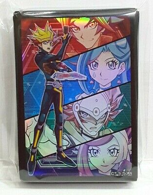 Konami Yugioh Official Link Vrains Duelist Set Card Sleeves Playmaker 70Pcs-image