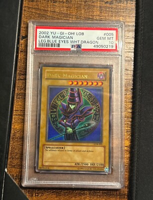 YU-GI-OH, Dark Magician, LOB-005 PSA -10 GEM MINT ULTRA RARE - Unlimited Edition-image