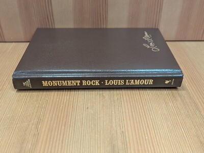 Louis Lamour MONUMENT ROCK Bantam Leatherette Hardcover Edition Book - LNUC-image