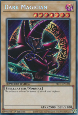 Dark Magician - SBC1-ENG01 - Secret Rare 1st Edition - Near Mint YuGiOh-image