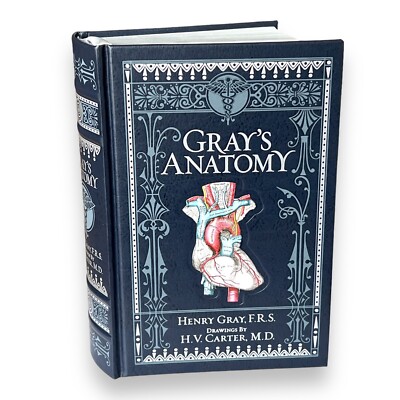 GRAY'S ANATOMY Henry Gray Deluxe Illustrated Collectible Bonded Leather Book-image