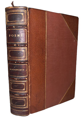 1932, POETICAL WORKS OF WORDSWORTH, OXFORD UNIVERSITY PRESS, QUARTER LEATHER-image