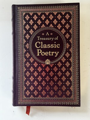Treasury Of American Poetry 1993 Leather Bound Barnes & Noble Book Best Loved-image