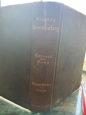 Commentary on the New Testament, Vol  by Adam Clark LLD, FSA Leather Bound 1883-image