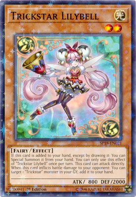 Near Mint x 1 Trickstar Lilybell - SP18-EN021 - Starfoil Rare - 1st Edition SP18-image