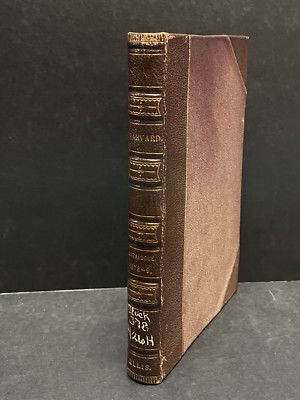 RARE Harvard University Catalogue 1878-79 SIGNED RALPH W. ELLIS HC Ex-Library-image