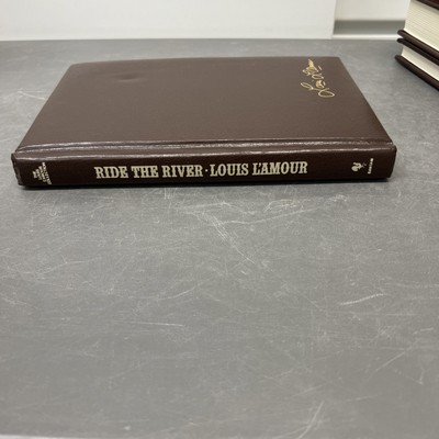 Louis Lamour RIDE THE RIVER Bantam Leatherette Hardcover Edition Book -image