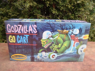 1966 Re-issue Godzilla's GO Kart Scale Model Kit by Polar Lights #987 (2021) NEW-image