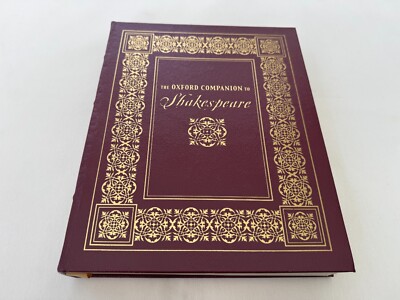 Easton Press THE OXFORD COMPANION TO SHAKESPEARE 2002 Oversized Illustrated Ed-image