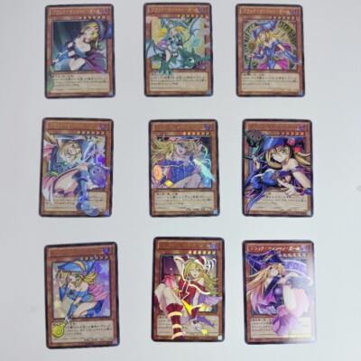 9×Yu-Gi-Oh Doujin Card Dark Magician Girl Goddess Stroy Waifu Custom Holo Foil-image
