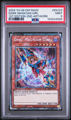 2024 YU-GI-OH! RA03-QUARTER CENTURY BONANZA #EN123 DARK MAGICIAN GIRL PSA 9-image